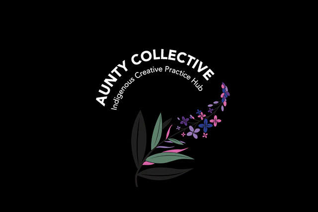 The logo for Aunty Collective Indigenous art space