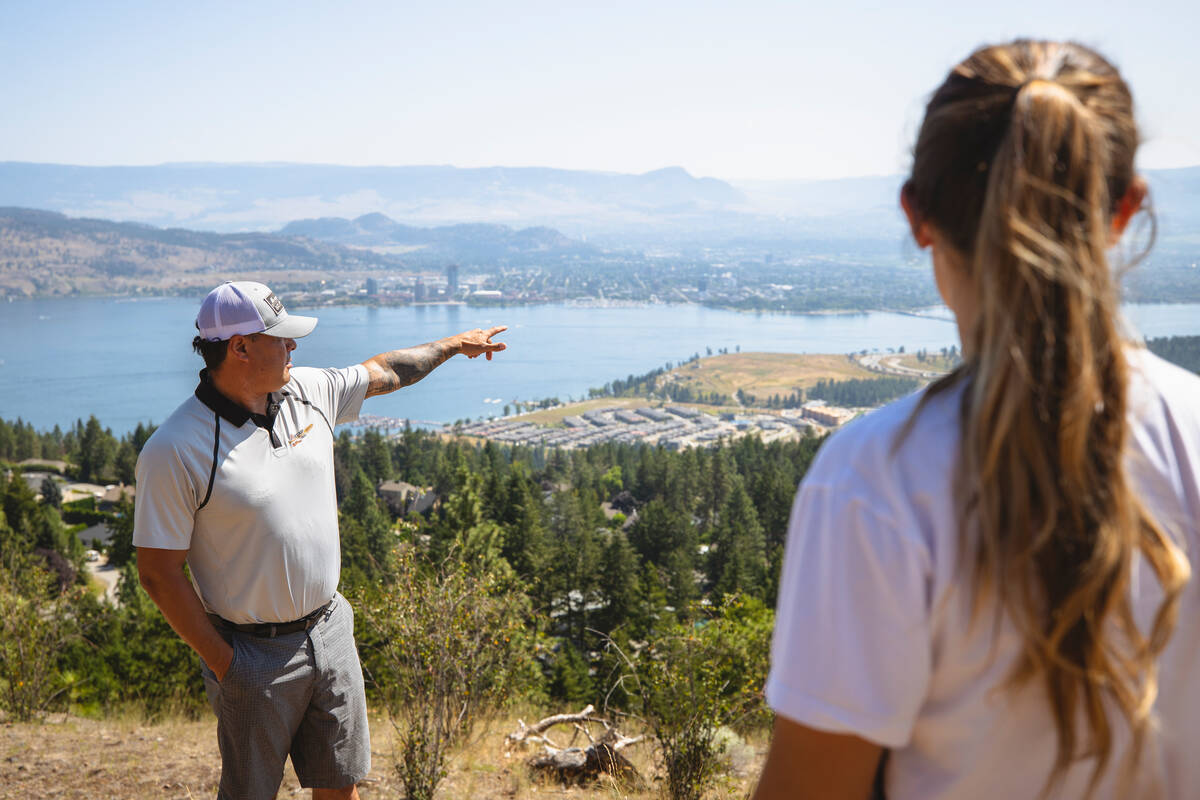 Walking Tour over looking a lake with Moccasin Trails - ITBC