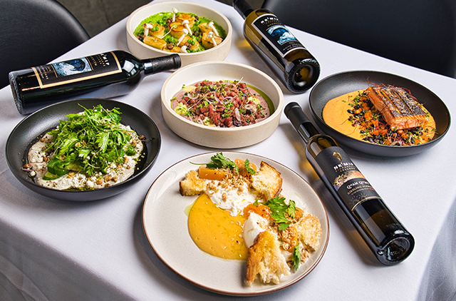 Meals served at Sweetgrass restaurant located at Nk'Mip Cellars in Osoyoos, BC.