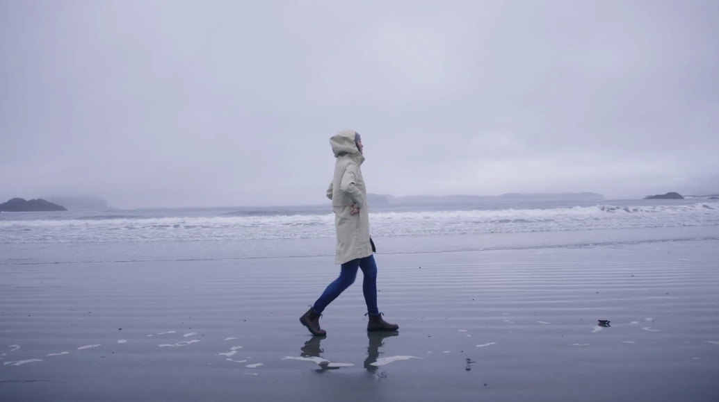 Stormwatching at the beach in Tofino
