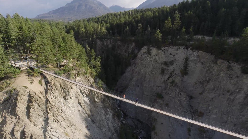 Golden Skybridge Aerial