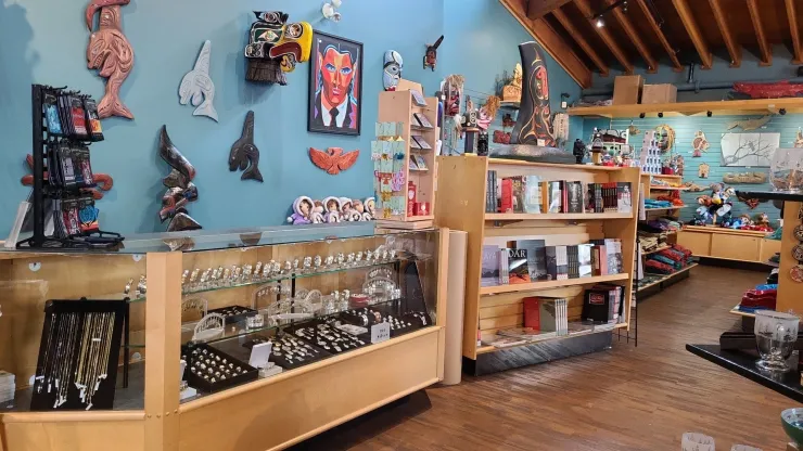 Authentic Westcoast First Nation Art, carvings, masks, jewellery, books and more sold at WeiWaiKum house of treasures in Campbell River, BC.