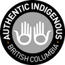 The ITBC Authentic Indigenous logo in black and white